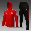 Manchester United Trenings Windrunner Set 22-23 Rød - Herre